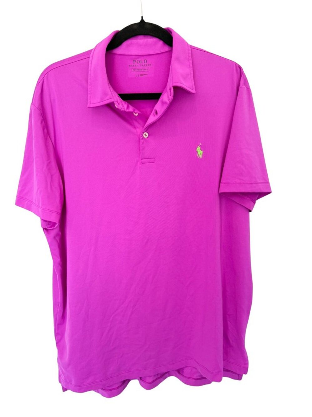 Polo Ralph Lauren Performance Golf Polo Pink/Purple & Green Pony Men’s Large